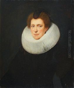Portrait Of A Lady, Half-length, In Black Costume And A White Ruff