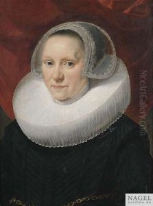 Bildnis Einer Dame In Dunklem Kleid Mit Muhlsteinkragen Und Spitzenhaube