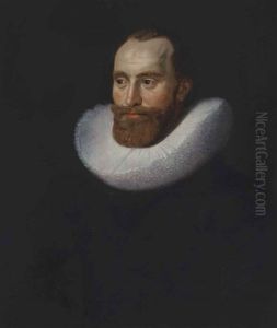 Portrait Of A Gentleman, Traditionally Identified As Hendrick De Bicker Jacoby (c. 1618-1651), Half-length, In A Black Doublet by Jan Anthonisz Van Ravesteyn