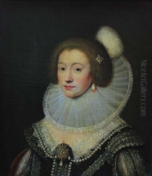 Portrait De Femme Au Collier De Perles - view 1