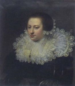 Portrait Of A Lady With Lace Collar And Cap