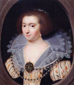 Portrait Of A Noblewoman (amalia Van Solms?) by Jan Anthonisz Van Ravesteyn