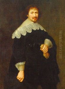 Portrait Of A Gentleman Aged 34 In Black Costume Portrait Of A Gentleman Aged 34 In Black Costume