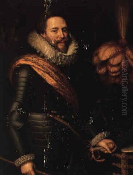 Portrait Of A Man In Armor (count Attems?) - view 1