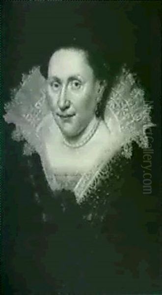 Portrait Of A Woman With An Elaborate Collar - view 1