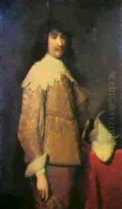 Portrait D'un Homme Dans Un Habit De Brocarts by Jan Anthonisz Van Ravesteyn