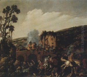 A Battle On A Roman Bridge
