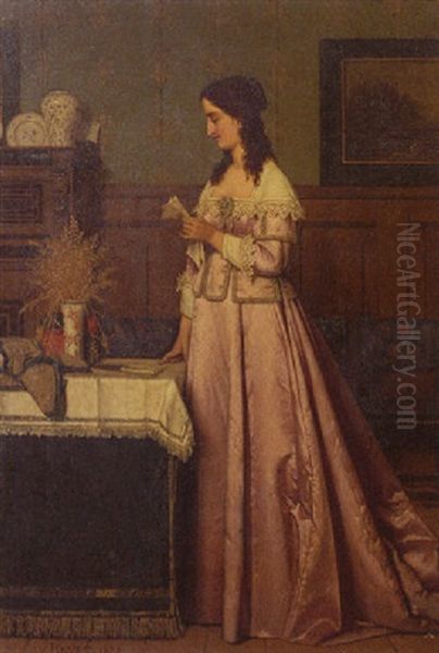Jeune Femme En Robe Rose - view 1