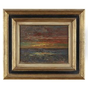 Sunset by Auguste Francois Ravier