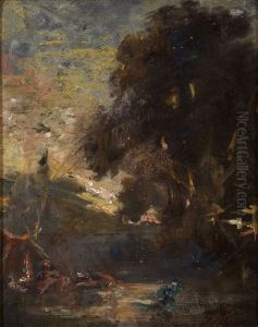 Paysage by Auguste Francois Ravier