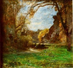 Route Des Gorges De La Fusa by Auguste Francois Ravier
