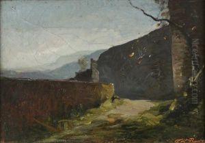 Remparts A Cremieu by Auguste Francois Ravier