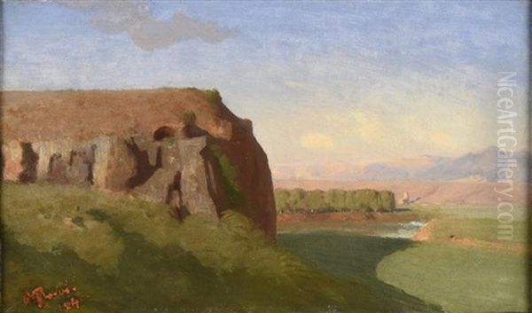 Vue D'italie, Vallee Du Tibre - view 1