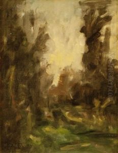 Paysage Aux Grande Arbres by Auguste Francois Ravier
