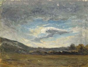 Paysage Au Ciel Tourmente (vers Cremieu) by Auguste Francois Ravier