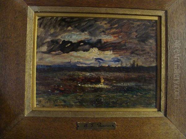 Ciel D'orage Sur L'etang, Pres De Morestel - view 1