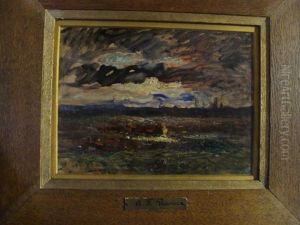 Ciel D'orage Sur L'etang, Pres De Morestel