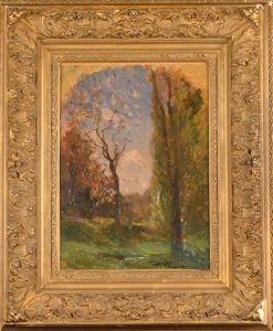 Paysage Aux Grands Arbres by Auguste Francois Ravier
