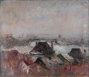 Paysage De Neige by Auguste Francois Ravier