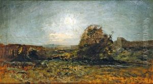 Paysage Nocturne by Auguste Francois Ravier