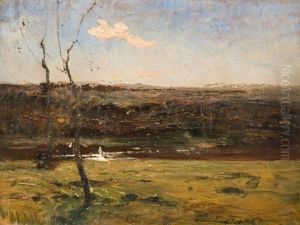 Paysage De L'isere by Auguste Francois Ravier