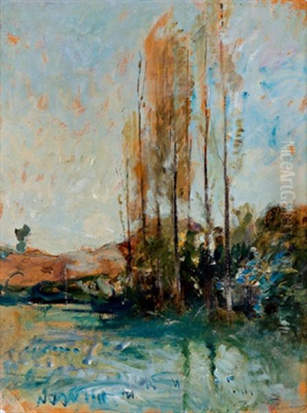 Pappeln In Einer Landschaft - view 1
