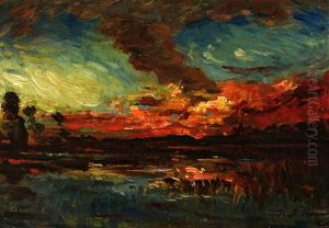 Sonnenuntergang by Auguste Francois Ravier
