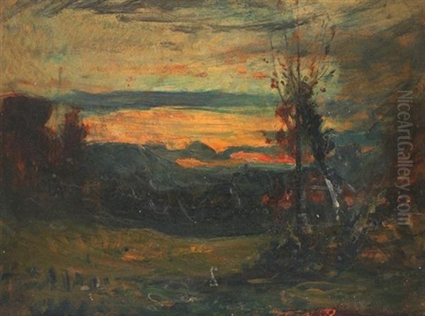Soleil Couchant A Morestel - view 1
