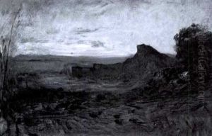 Paysage Crepusculaire by Auguste Francois Ravier
