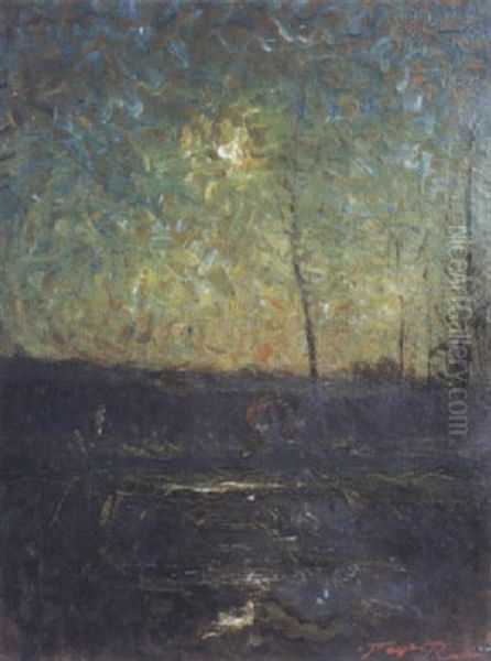 Paysage Au Soleil Couchant - view 1