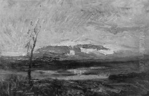 Coucher De Soleil by Auguste Francois Ravier