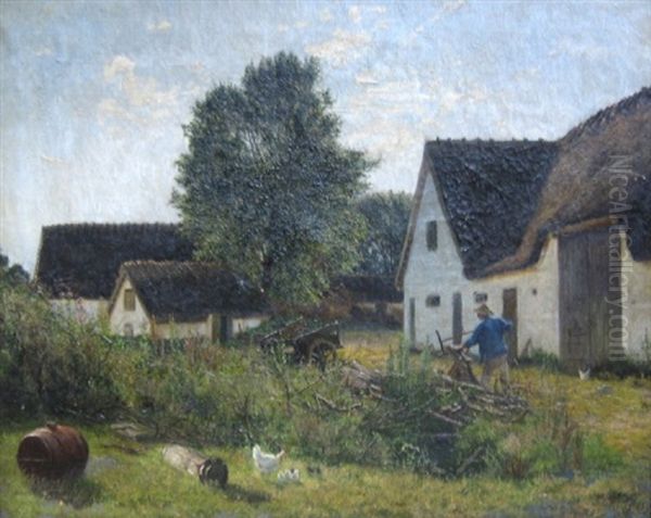 Udenfor Et Bondehus Ved Virum - view 1