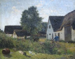 Udenfor Et Bondehus Ved Virum