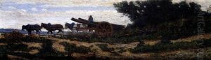 Paesaggio Con Carro by Ernesto Rayper