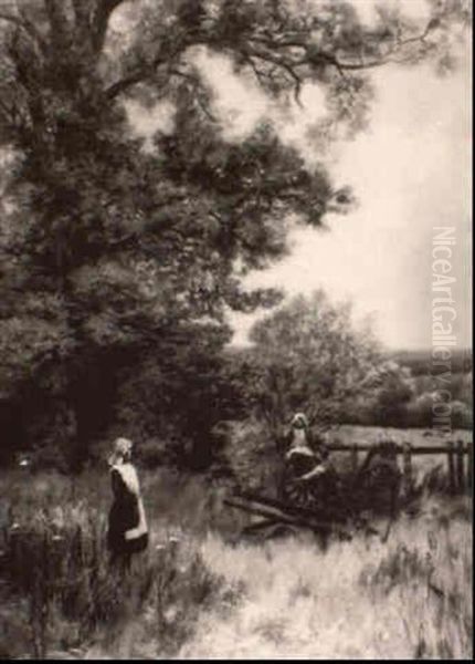 Children Playing On A Wagon - view 1