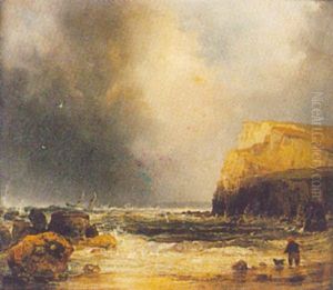 Ships In Rough Seas Off The Coast