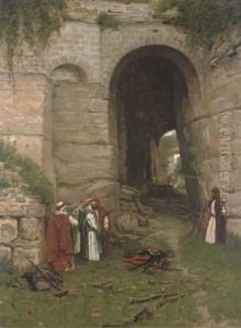 Outside The Walls Of Jerusalem by Maurice Realier-Dumas
