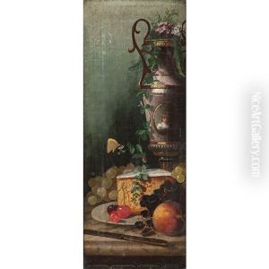 Still Life With Urn And Cherries by Carducius Plantagenet Ream