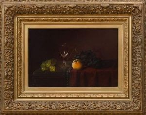 Fruit And Wine Glass by Carducius Plantagenet Ream