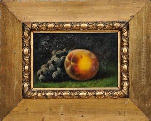 Still Life With Grapes And Peach by Carducius Plantagenet Ream