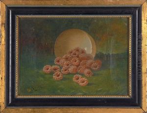 Still Life Of Raspberries by Carducius Plantagenet Ream