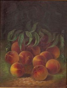 Still Life With Peaches by Carducius Plantagenet Ream