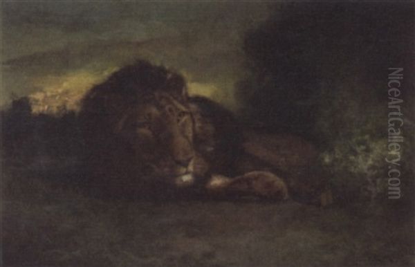 Lion In Repose - view 1