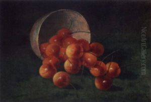 Cherries Spilling From A China Bowl Cherries Spilling From A China Bowl