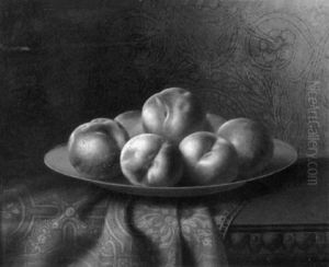 Still Life With Peaches by Carducius Plantagenet Ream