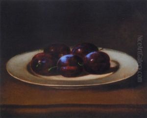 Plums On A Silver Plate