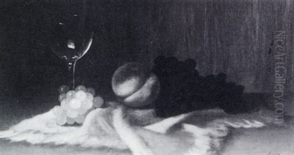 Wine Glass And Fruit - view 1