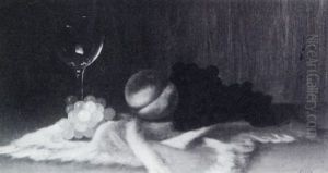 Wine Glass And Fruit by Carducius Plantagenet Ream