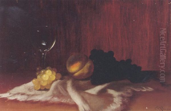 A Still Life With Fruit And A Wine Glass - view 1