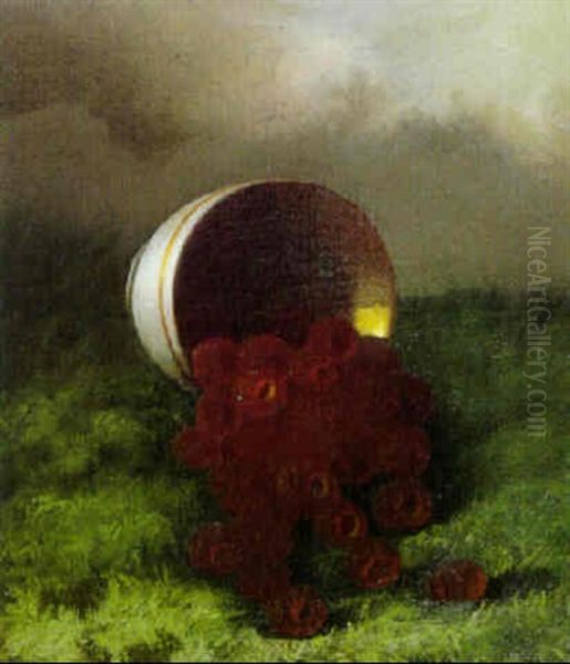 Still Life Of Raspberries - view 1